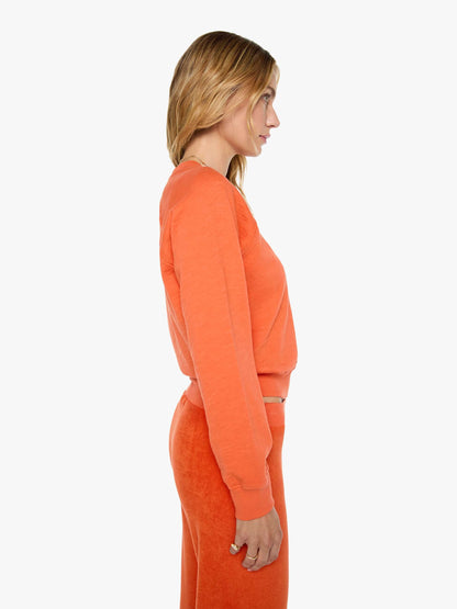 Eterne Shrunken Raglan Sweatshirt - Papaya
