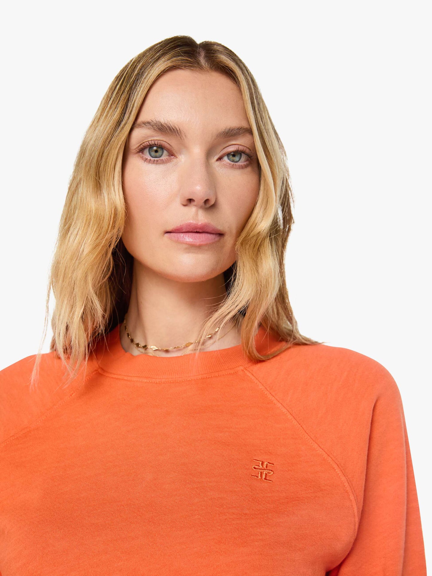 Eterne Shrunken Raglan Sweatshirt - Papaya