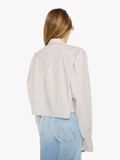 Eterne Ludo Top - Cream-Grey Stripe