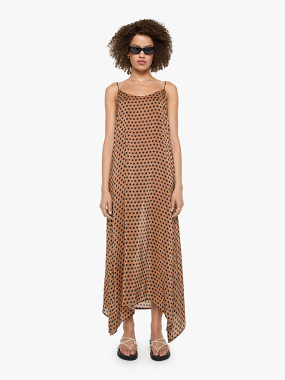 Natalie Martin Heather Maxi - Grande Polka Dot Black & Tan