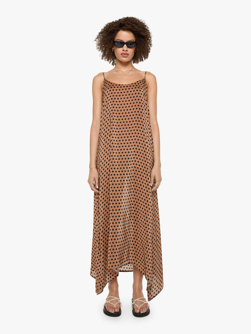 Natalie Martin Heather Maxi - Grande Polka Dot Black & Tan