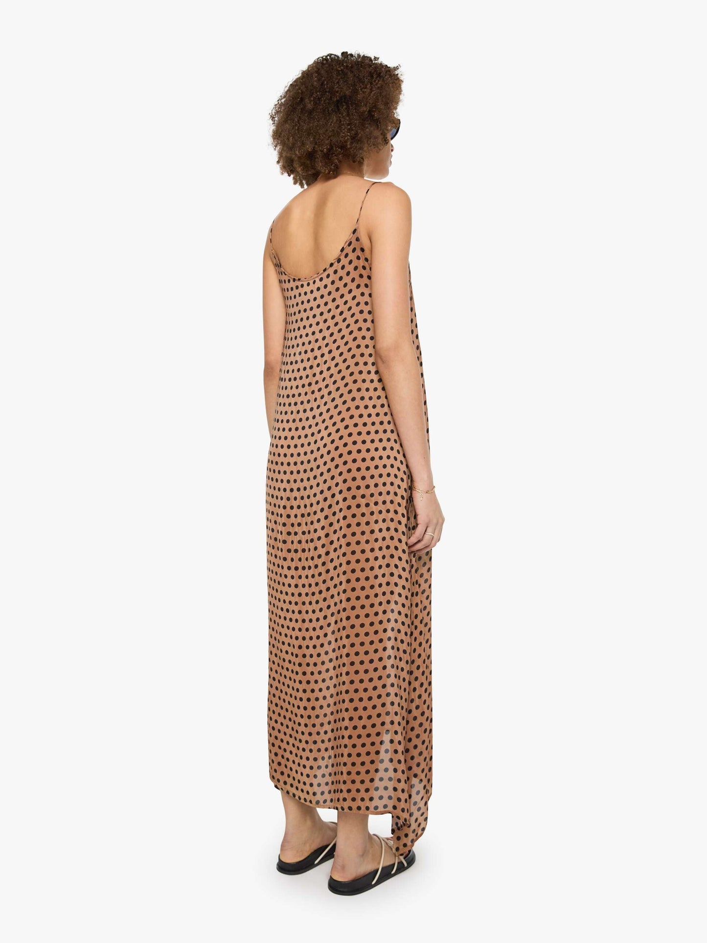Natalie Martin Heather Maxi - Grande Polka Dot Black & Tan