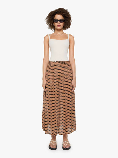 Natalie Martin Bella Skirt - Grande Polka Dot Black & Tan