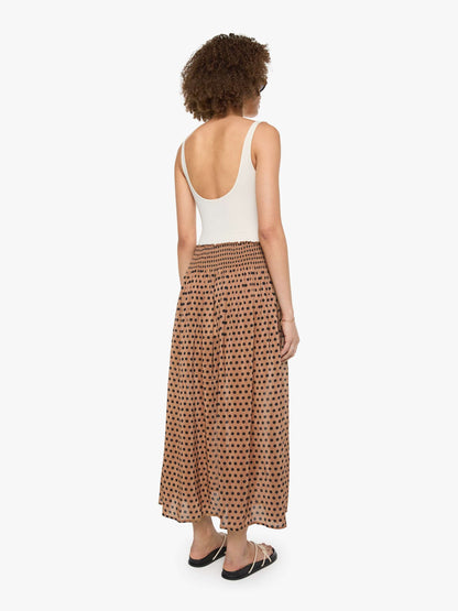 Natalie Martin Bella Skirt - Grande Polka Dot Black & Tan