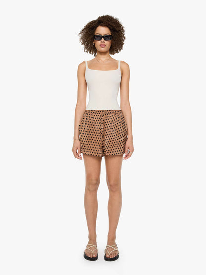 Natalie Martin Jasper Short - Grande Polka Dot Black & Tan
