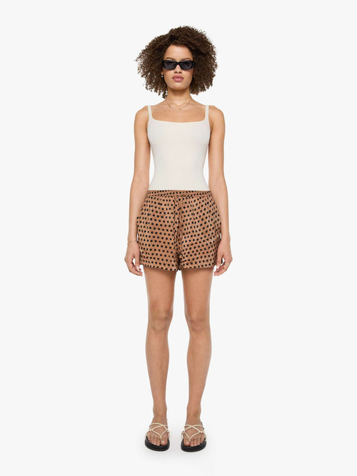 Natalie Martin Jasper Short - Grande Polka Dot Black & Tan