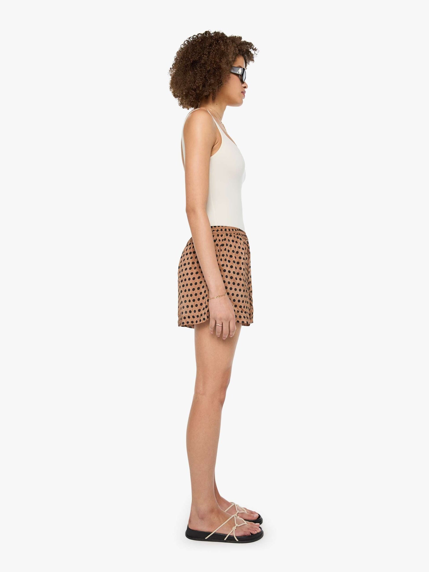 Natalie Martin Jasper Short - Grande Polka Dot Black & Tan