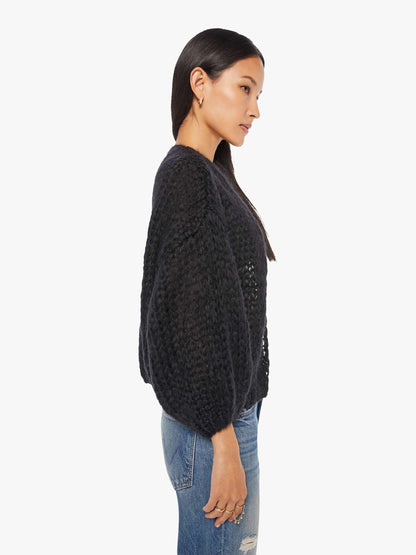 Maiami Big Bomber Cardigan - Black