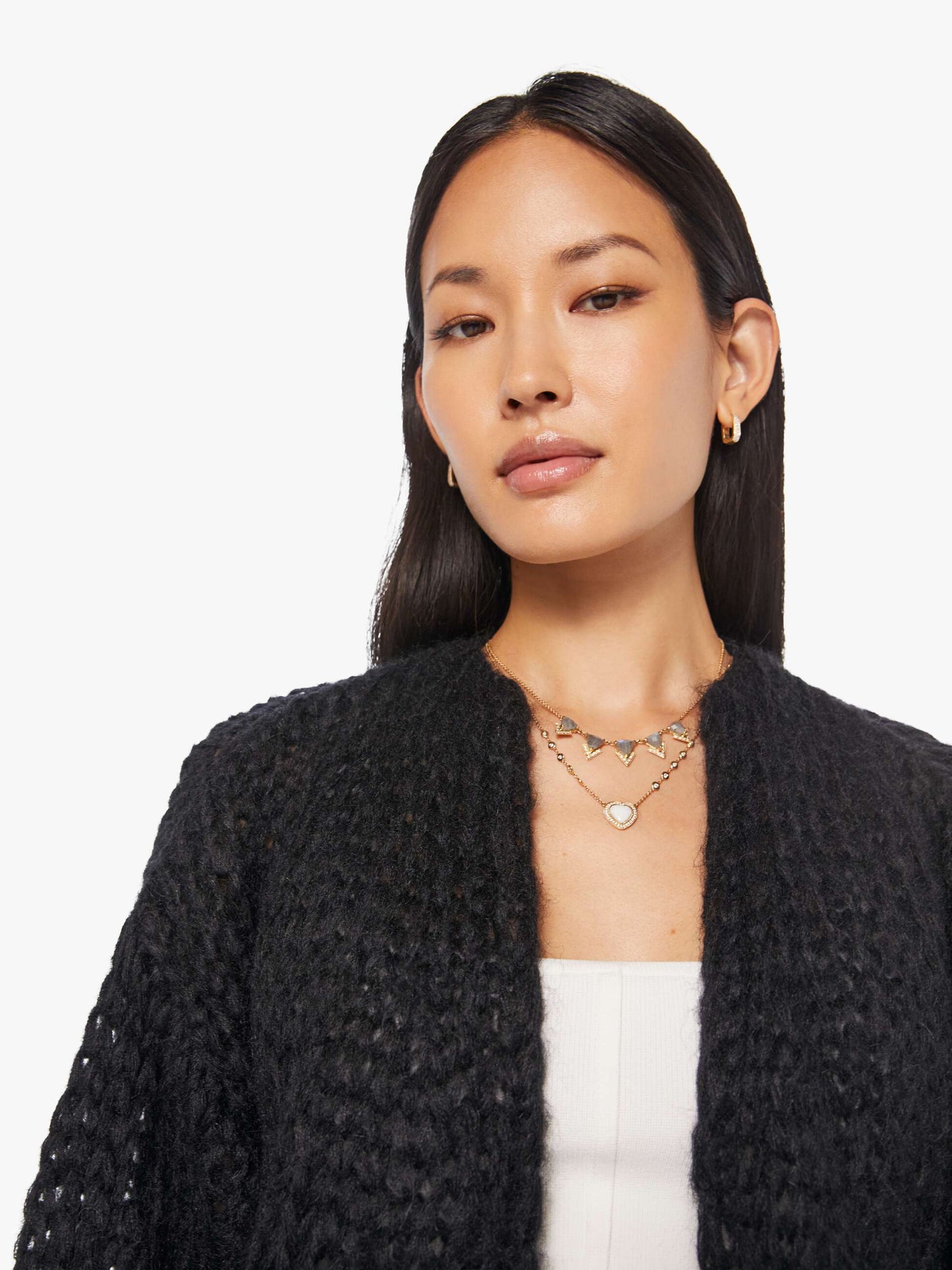 Maiami Big Bomber Cardigan - Black