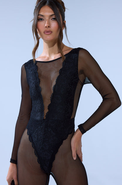 ALL ABOUT ME MESH JUMPSUIT