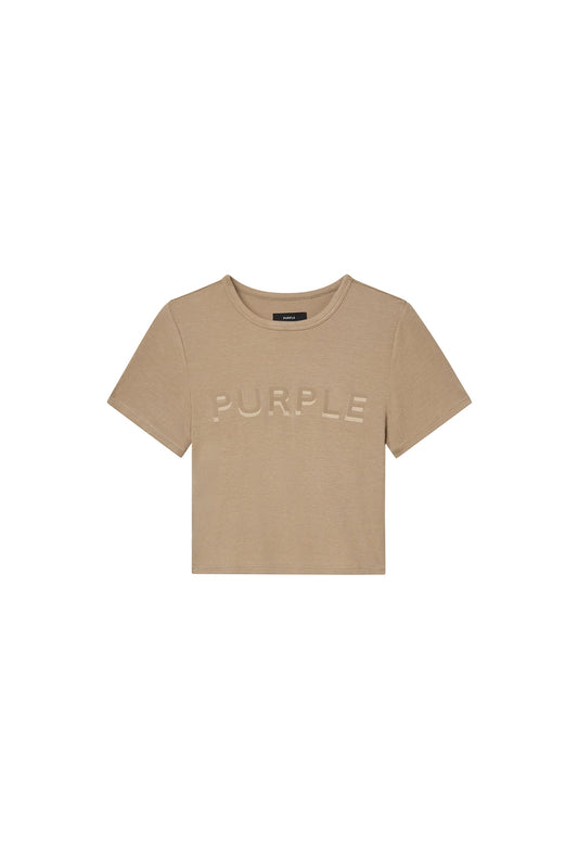 Wordmark Applique Rib Baby Tee