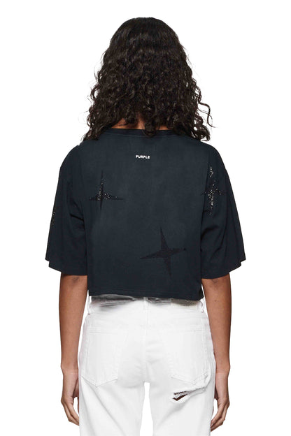 Crystal Stars Cropped Tee