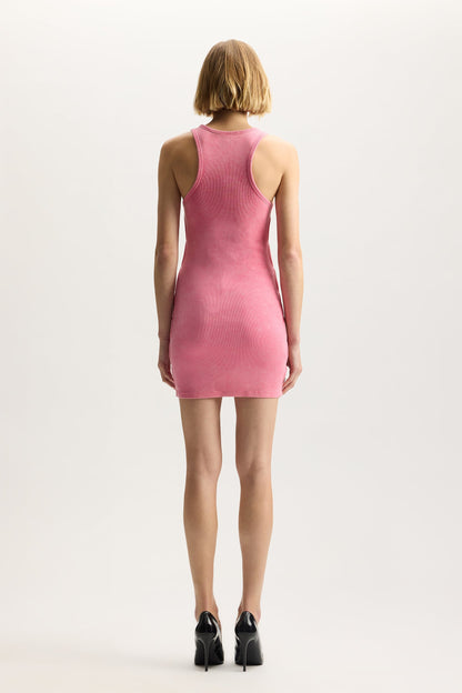 Wordmark Rib Cut Out Dress