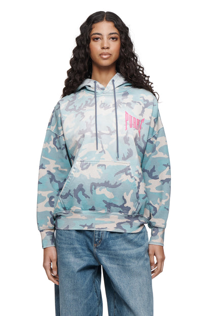 Faded Camo Pull Over Hoodie