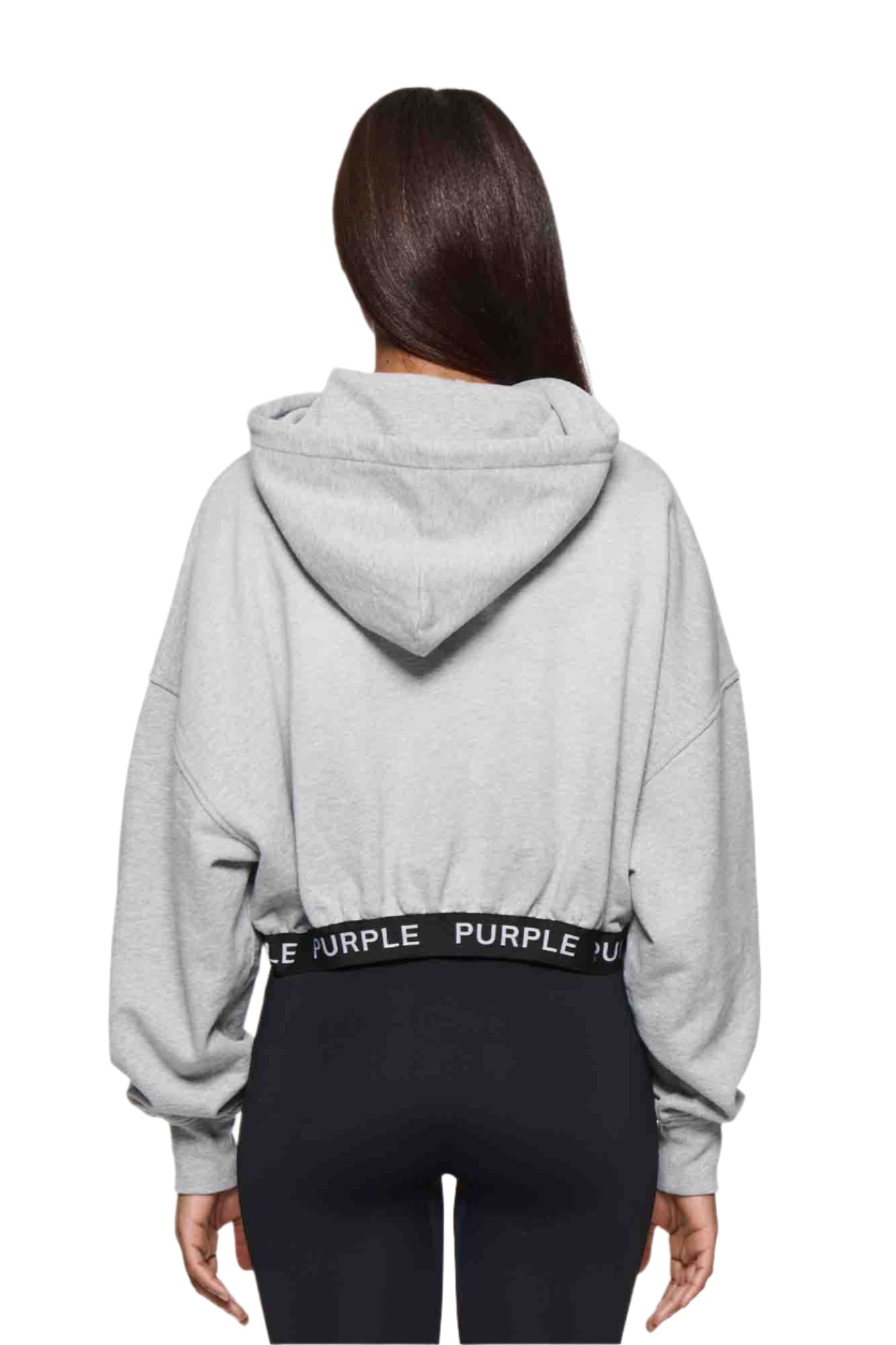 Heather Cropped Hoodie