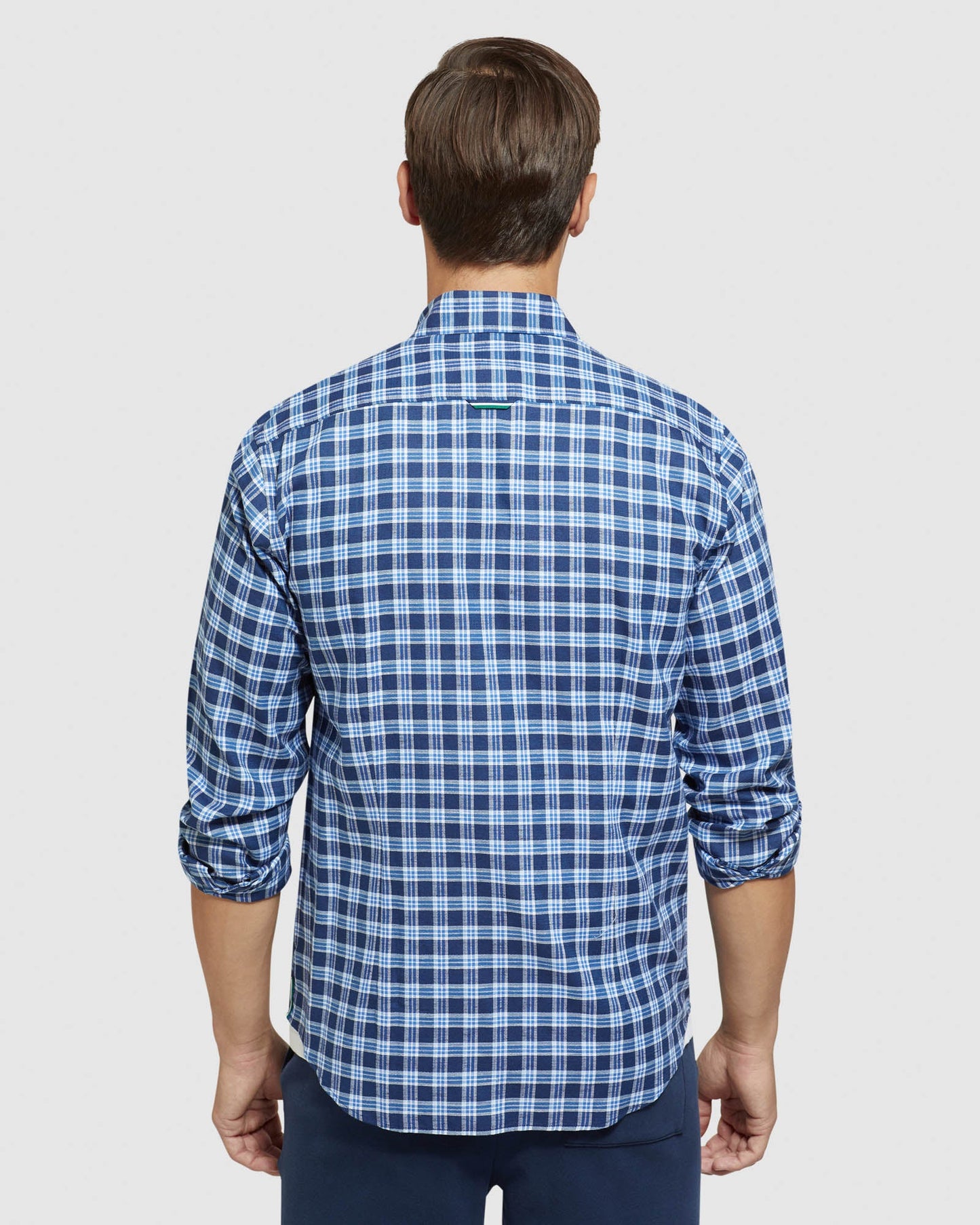 Stratton Cotton Linen Check Shirt
