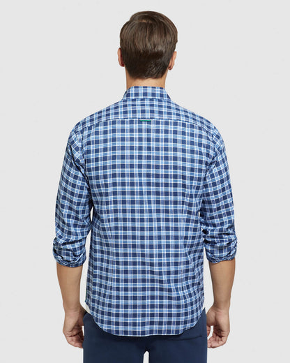 Stratton Cotton Linen Check Shirt