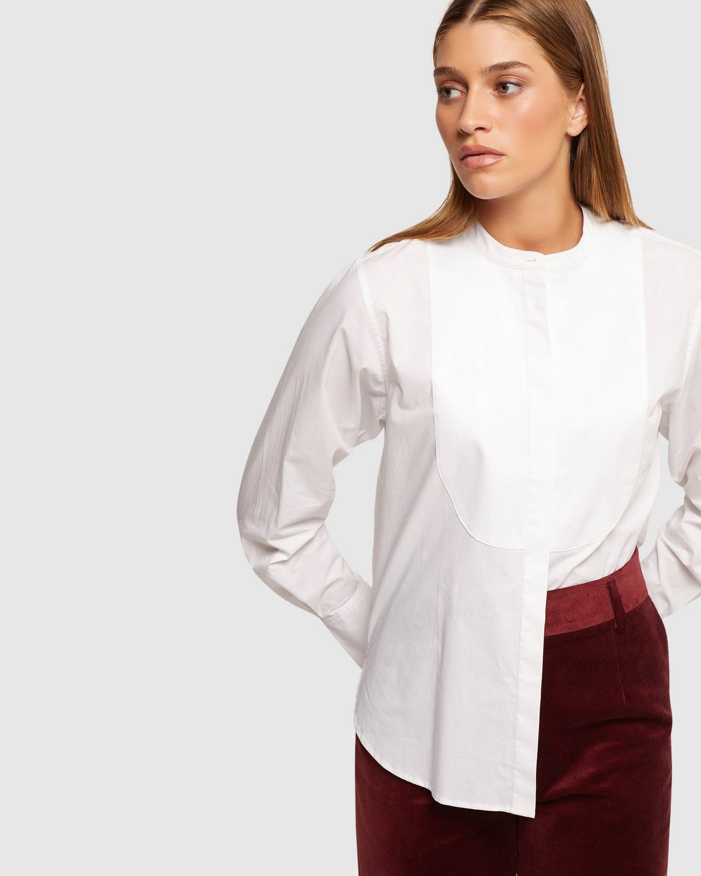 Leila Bib Front Shirt