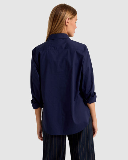 Ariel Tape Trim Cotton Shirt