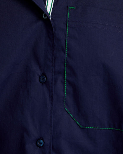 Ariel Tape Trim Cotton Shirt