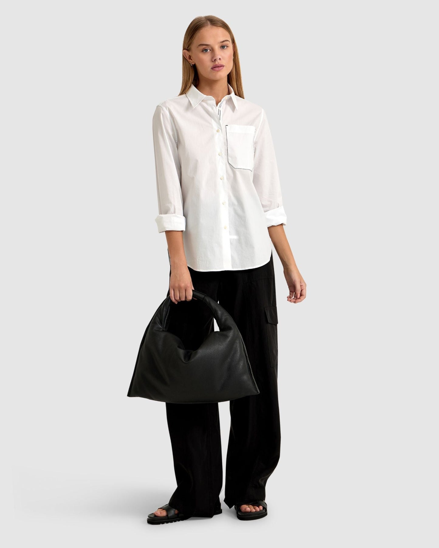 Ariel Tape Trim Cotton Shirt