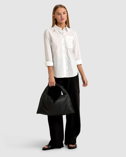 Ariel Tape Trim Cotton Shirt