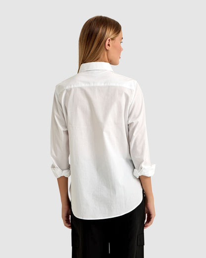 Ariel Tape Trim Cotton Shirt
