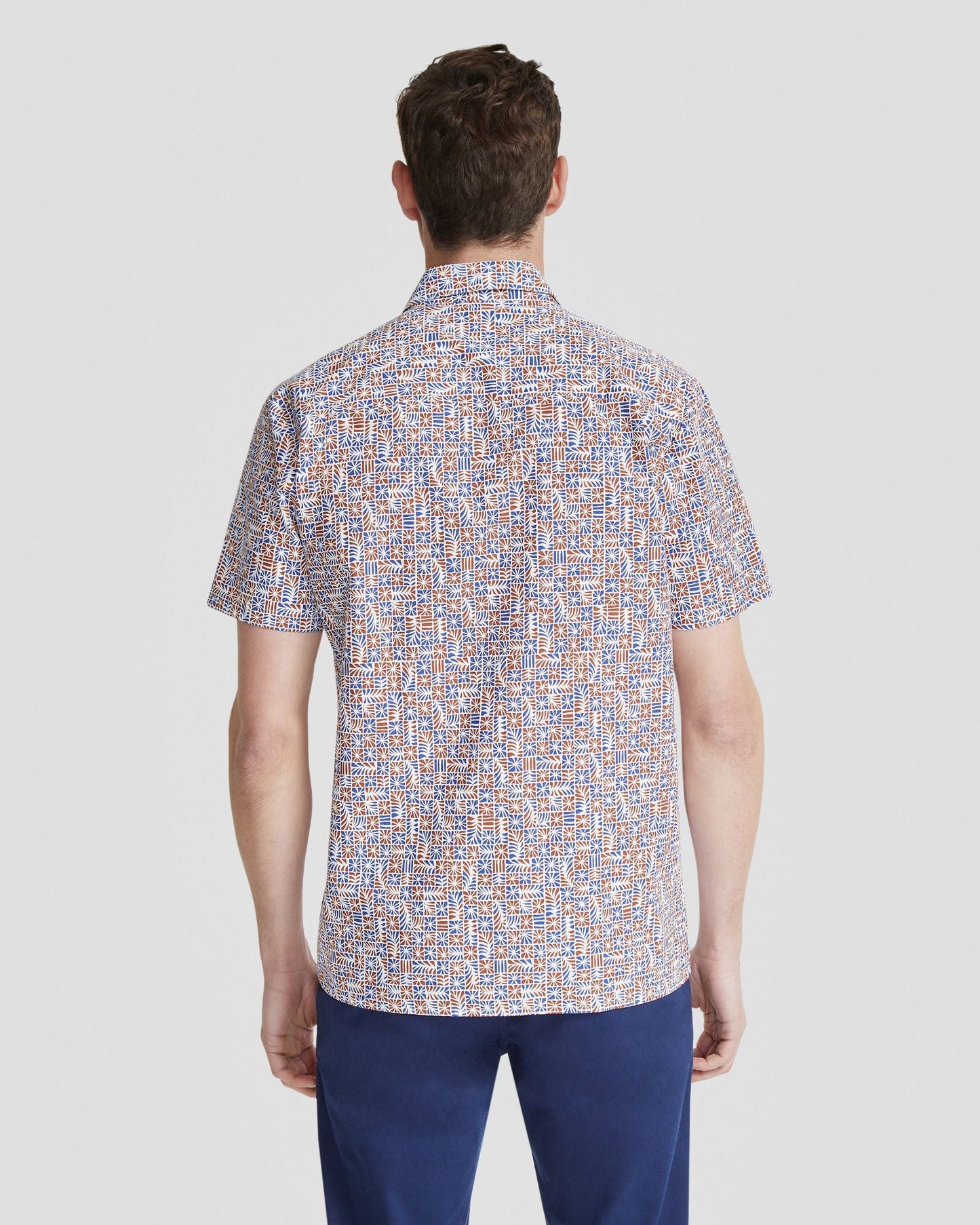 Leyton Geo Print Short Sleeve Shirt