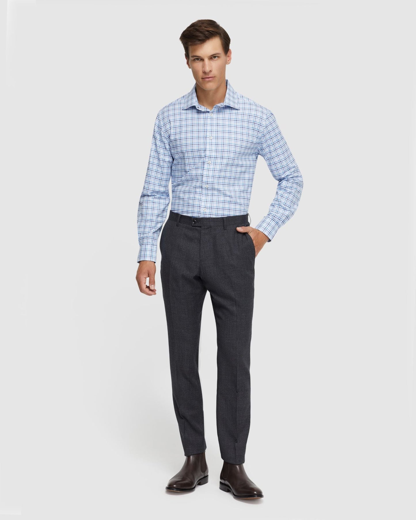 Islington Cotton Small Check Shirt