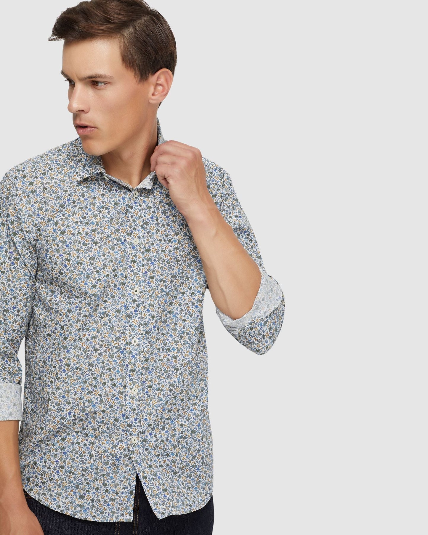 Kenton Floral Print Cotton Shirt