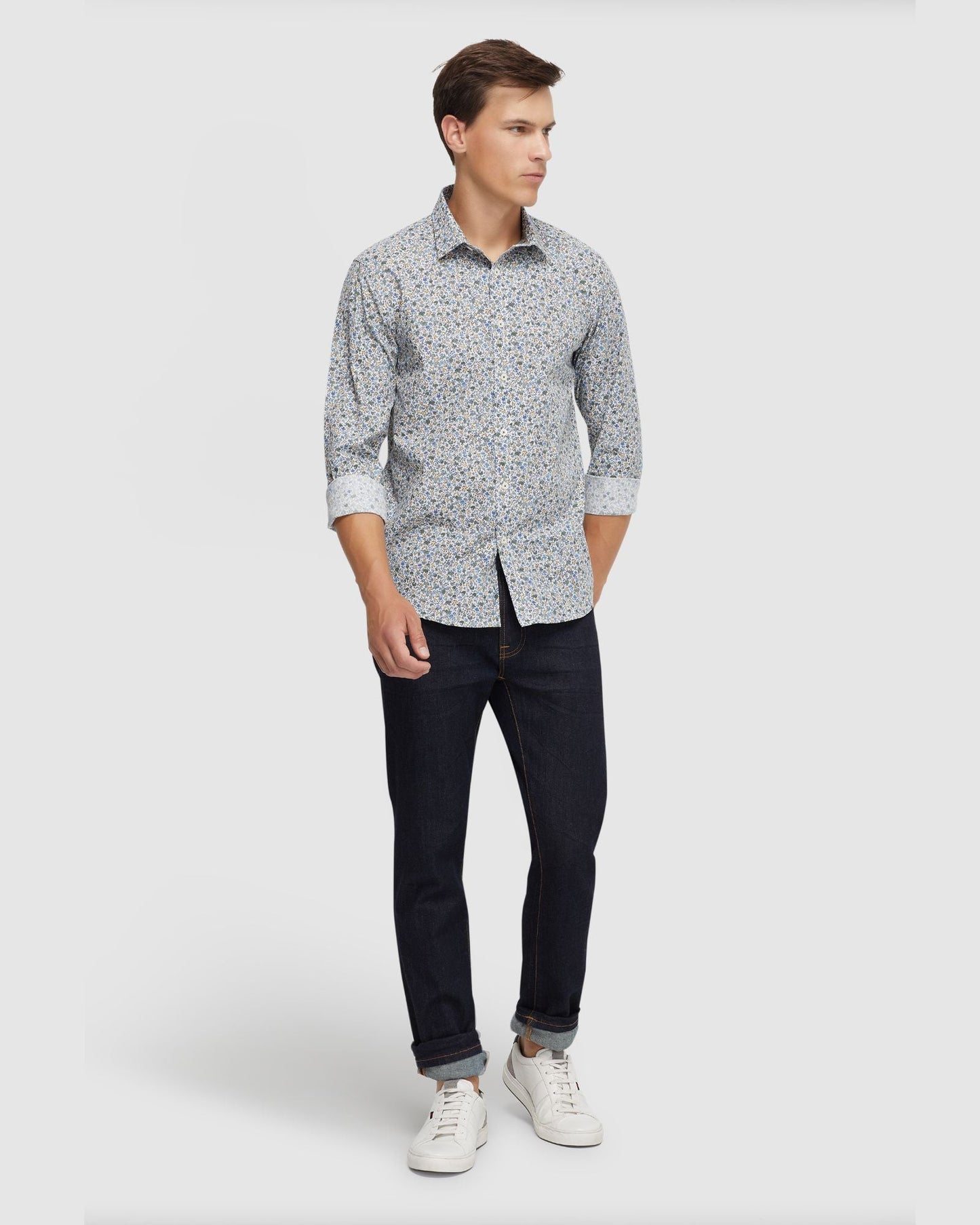 Kenton Floral Print Cotton Shirt