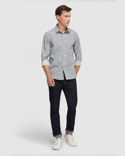 Kenton Floral Print Cotton Shirt