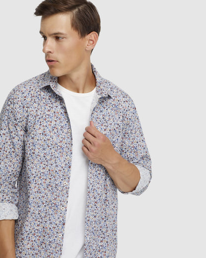 Kenton Floral Print Cotton Shirt