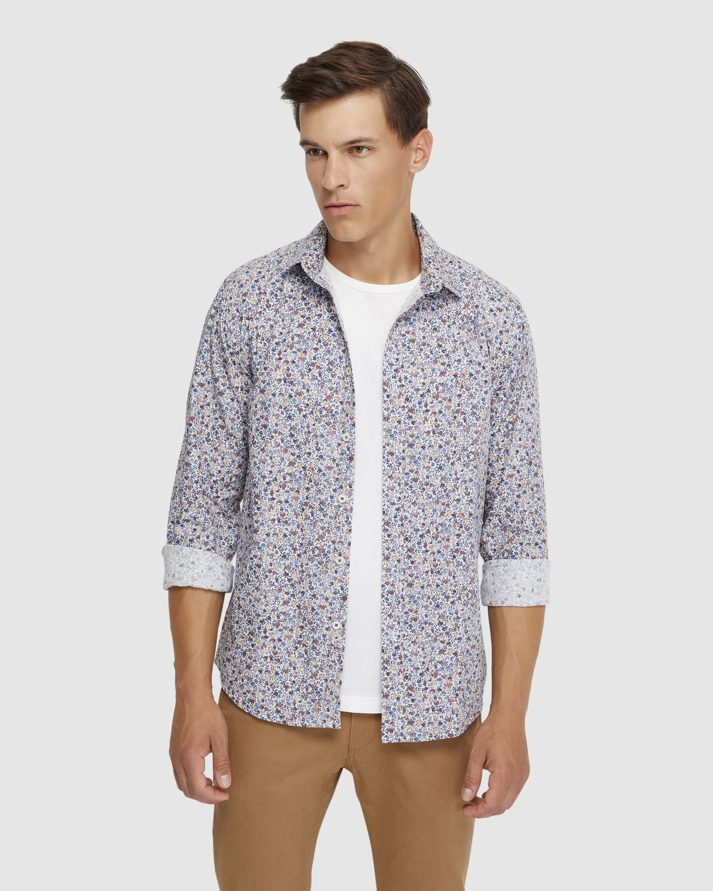 Kenton Floral Print Cotton Shirt