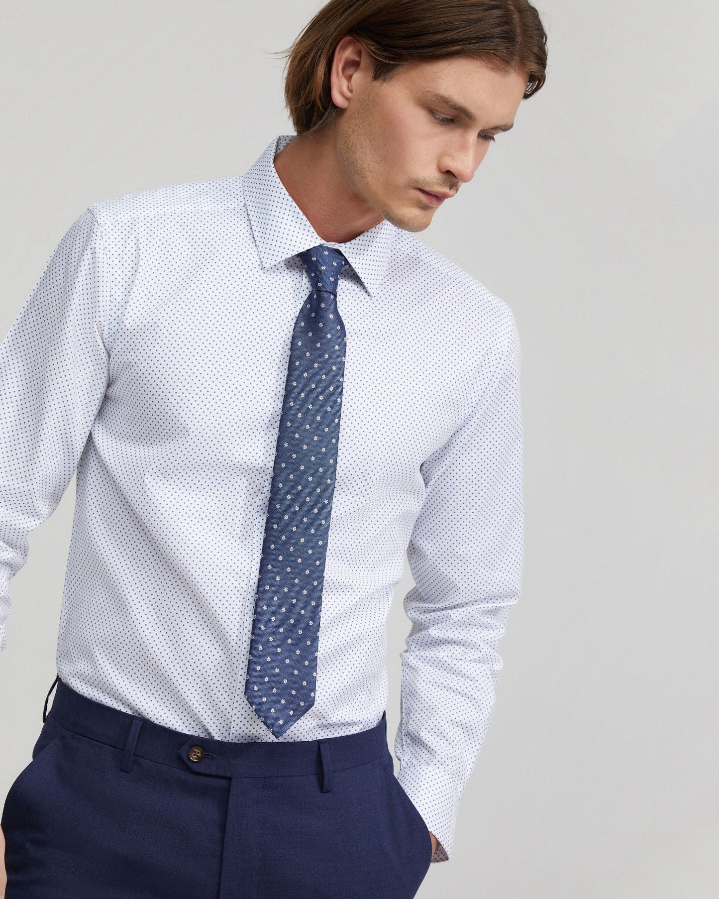 Beckton Cotton Dotted Shirt