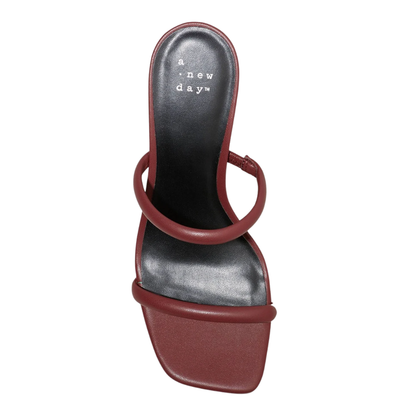 A New Day Cass Women’s Sandals Burgundy Heels