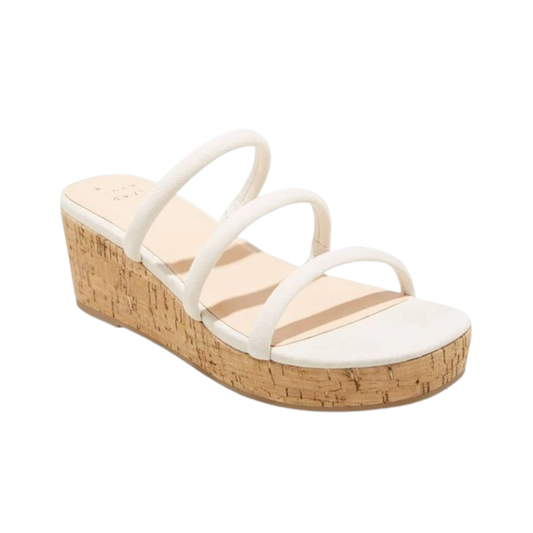 A New Day Women's Arrie Cream Summer Casual Sandals