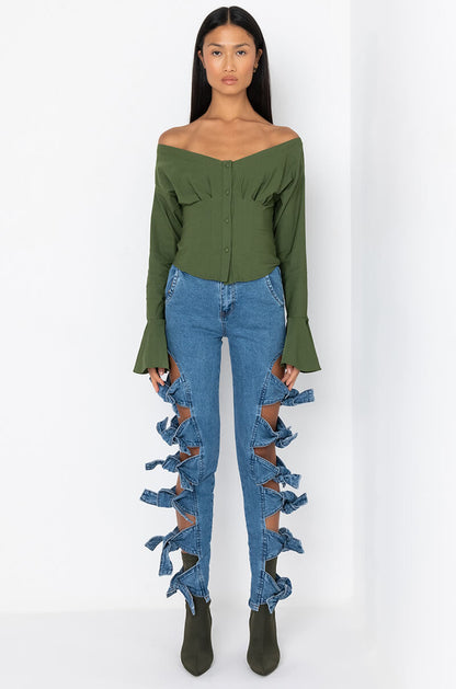 ALL AROUND ME SKINNY JEANS