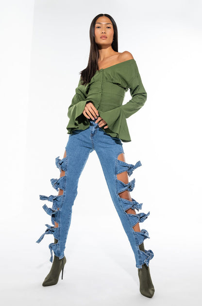 ALL AROUND ME SKINNY JEANS