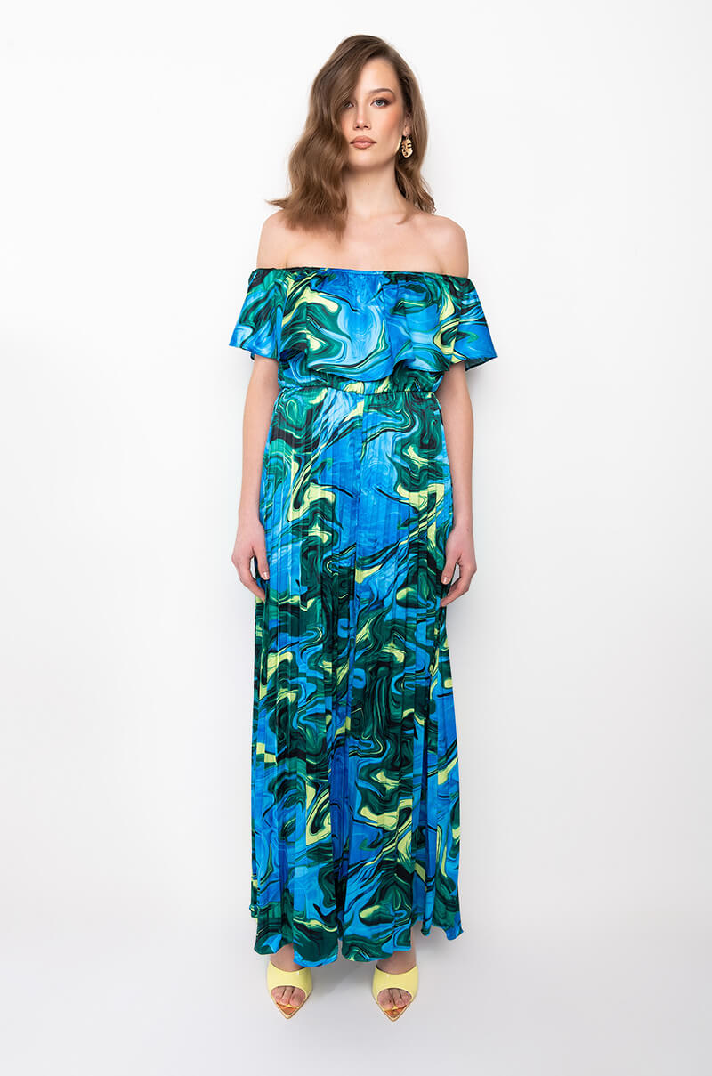 ALL I NEED HALTER TOP WIDE LEG JUMPSUIT