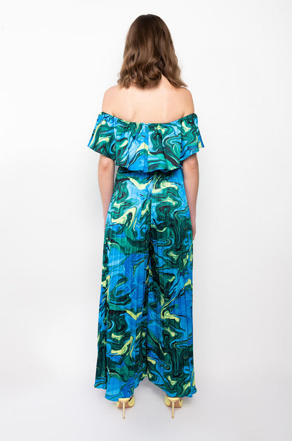 ALL I NEED HALTER TOP WIDE LEG JUMPSUIT