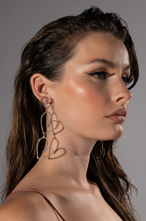 ALL MY LOVIN RHINESTONE DANGLE EARRINGS