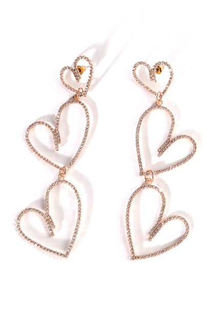 ALL MY LOVIN RHINESTONE DANGLE EARRINGS