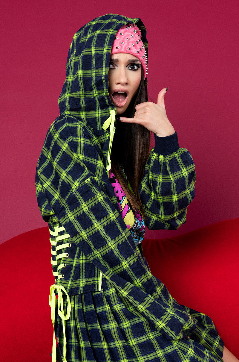 ALL OF THE LIGHTS CORSET BODY HOODIE