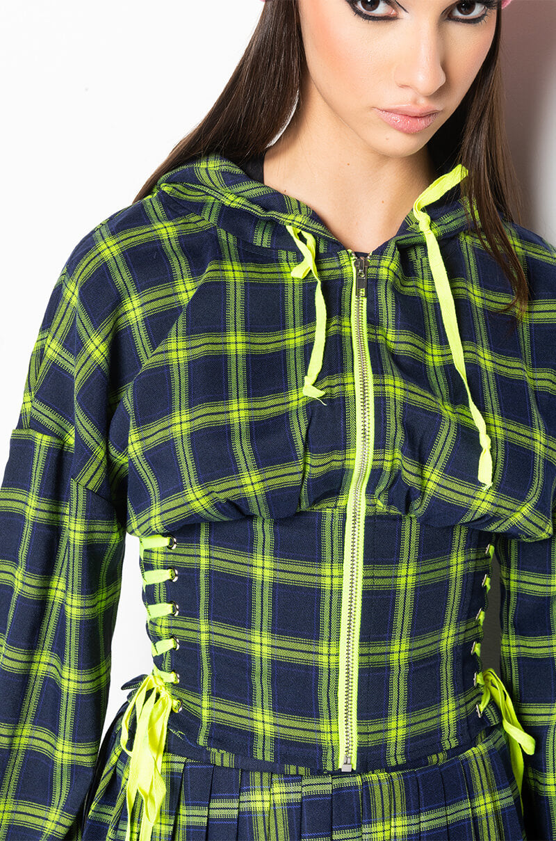 ALL OF THE LIGHTS CORSET BODY HOODIE