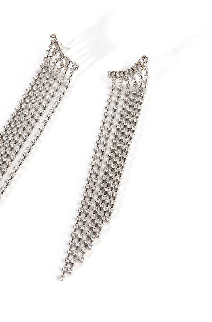 ALL THAT GLITTERS CASCADING RHINESTONE EARRINGS