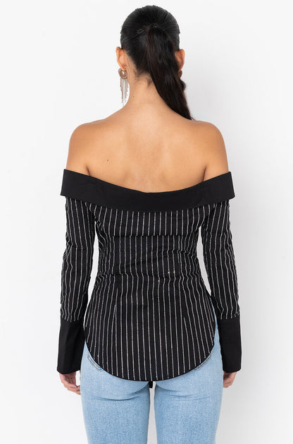 ALL THE SHINE OFF SHOULDER BLOUSE