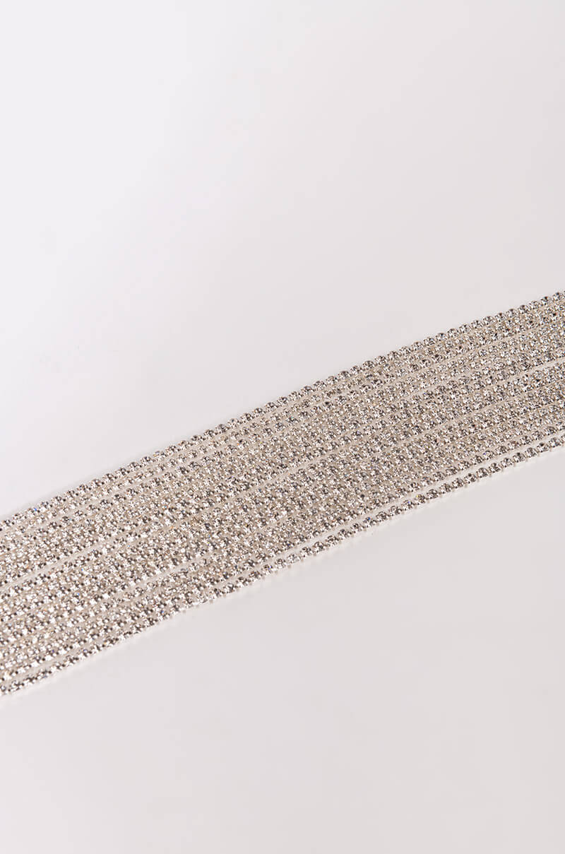 ALL TINGS ICY LAYERED RHINESTONE CHOKER