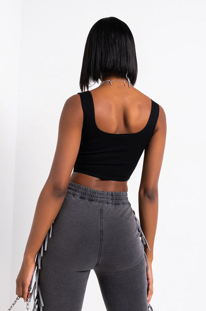 ALL YOU NEED CORSET TOP BLACK