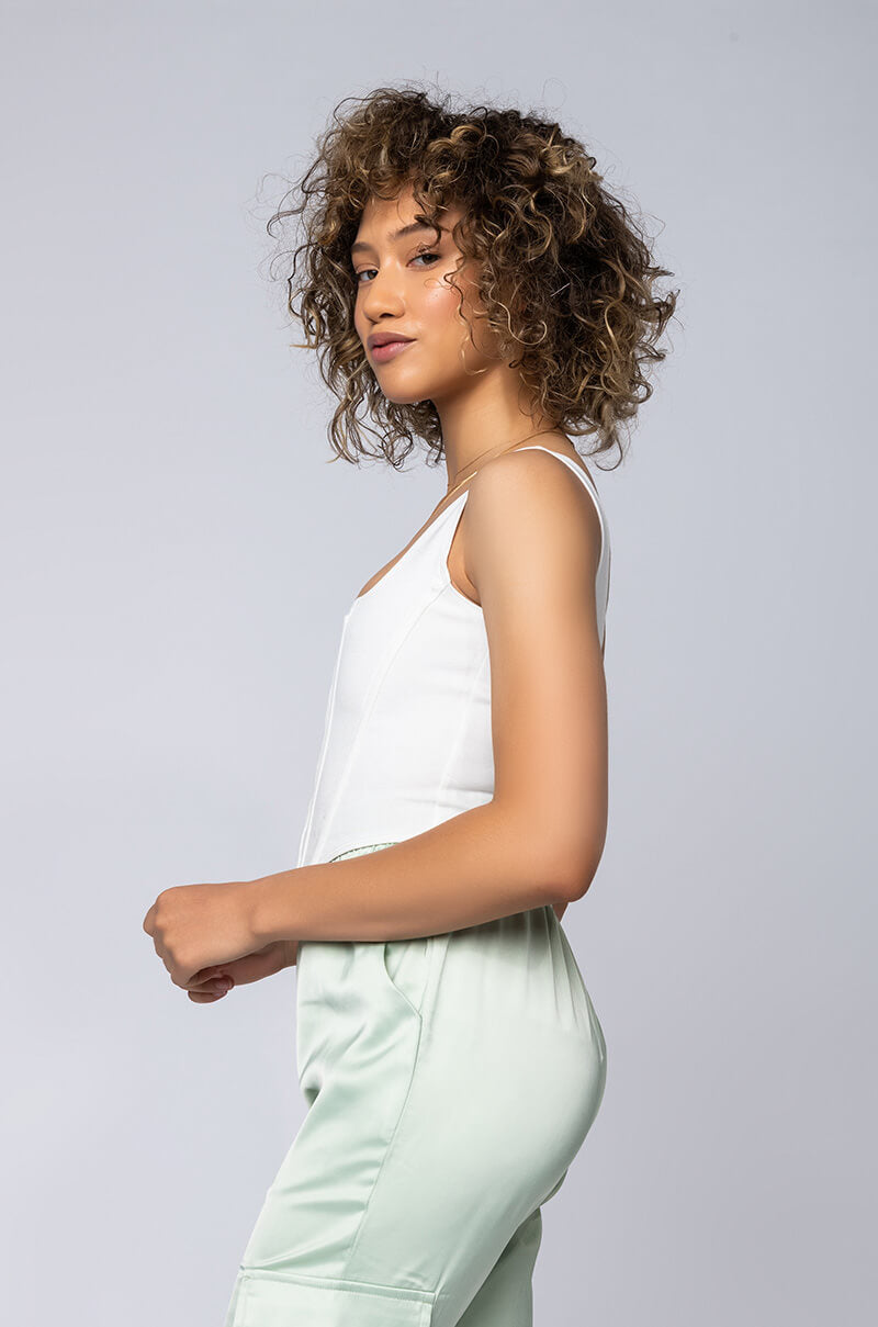 ALL YOU NEED CORSET TOP WHITE